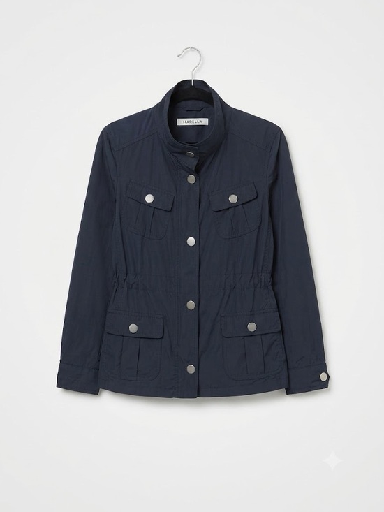 MARELLA Jackets & Blazers - Marella Navy Utility Jacket size 8